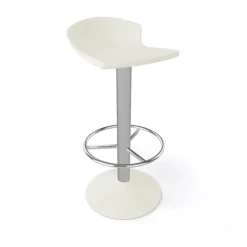 Tabouret De Bar (assise +/- 80 Cm)*Free Tabouret bar pivotant italien en technopolymère et métal chromé