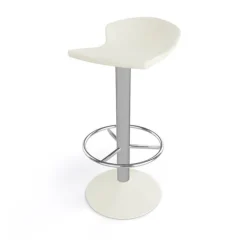 Tabouret De Bar (assise +/- 80 Cm)*Free Tabouret bar pivotant italien en technopolymère et métal chromé