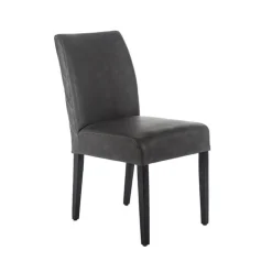 Sessio Chaise De Cuisine|Chaise De Salle à Manger*Fritz diamant Chaise avec dos matelassé en synthétique et pieds en bois