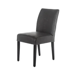 Sessio Chaise De Cuisine|Chaise De Salle à Manger*Fritz diamant Chaise avec dos matelassé en synthétique et pieds en bois