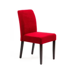 Sessio Chaise De Salle à Manger|Chaise Salon*Fritz line Chaise contemporaine avec dos matelassé en tissu et pieds en bois