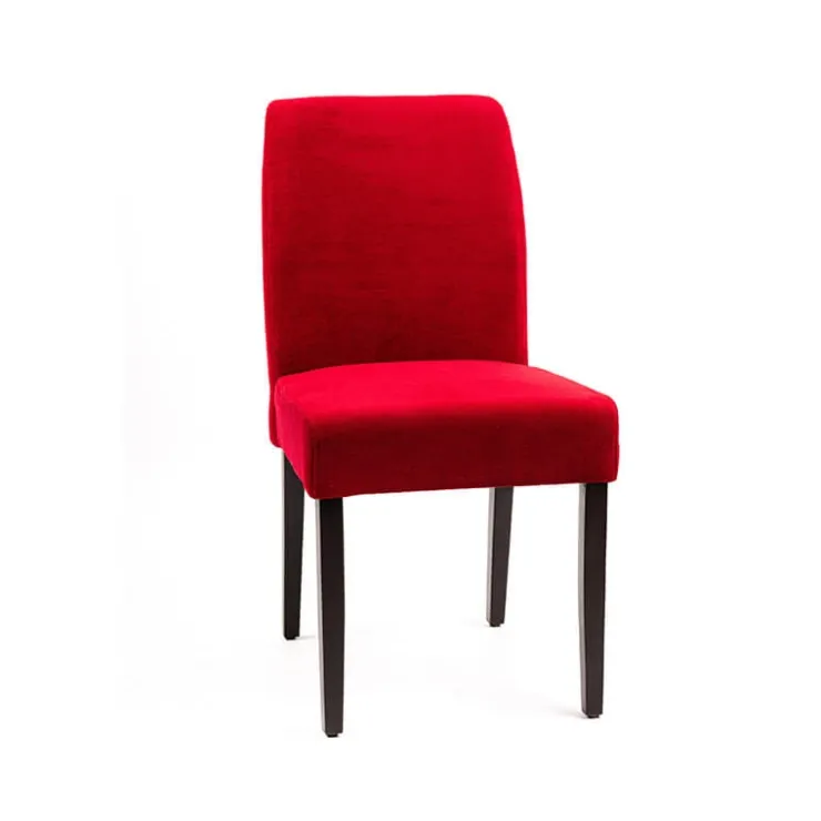 Sessio Chaise De Salle à Manger|Chaise Salon*Fritz line Chaise contemporaine avec dos matelassé en tissu et pieds en bois