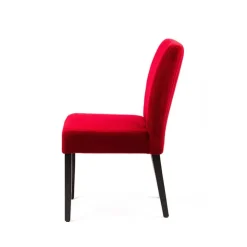 Sessio Chaise De Salle à Manger|Chaise Salon*Fritz line Chaise contemporaine avec dos matelassé en tissu et pieds en bois
