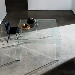 Sovet Italia Table De Salle à Manger*Frog Sovet® Table design rectangulaire ou carrée en verre