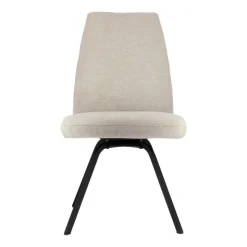 Chaise De Salle à Manger|Chaise De Bureau*Gabin Chaise confortable en tissu avec dossier inclinable et pieds en métal