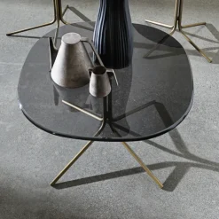 Sovet Italia Table De Salon*Genius Table basse design en verre et métal