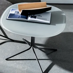 Sovet Italia Table De Salon*Genius Table basse design en verre et métal