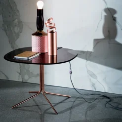 Sovet Italia Table De Salon*Genius Table basse design en verre et métal