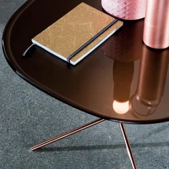 Sovet Italia Table De Salon*Genius Table basse design en verre et métal