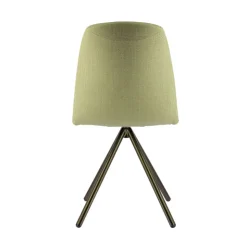 Perfecta Chaise De Salle à Manger|Chaise De Bureau*Genua Chaise moderne pivotante en tissu et pieds métal
