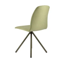 Perfecta Chaise De Salle à Manger|Chaise De Bureau*Genua Chaise moderne pivotante en tissu et pieds métal