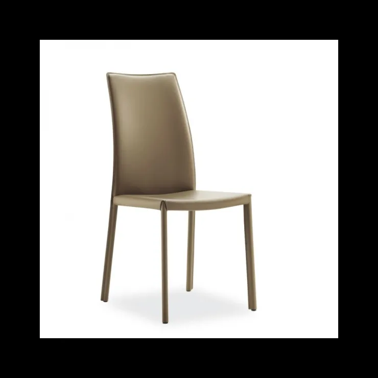 Airnova Chaise De Salle à Manger*Giada Chaise de salle à manger en croûte de cuir