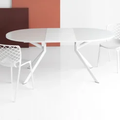 Table De Salle à Manger|Table De Cuisine*Giove Connubia® Table ovale extensible en verre