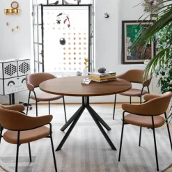 Table De Cuisine*Giove Connubia® Table ronde extensible en mélaminé