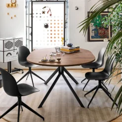Table De Cuisine*Giove Connubia® Table ronde extensible en mélaminé