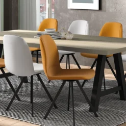 Perfecta Chaise Pour Chambre|Chaise De Cuisine*Girona Chaise moderne coque pivotante en simili