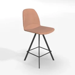 Perfecta Tabouret Snack (assise +/- 65 Cm)|Tabouret De Bar (assise +/- 80 Cm)*Girona Tabouret pivotant avec dossier hauteur snack en tissu