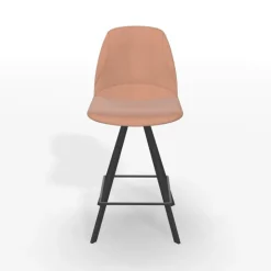 Perfecta Tabouret Snack (assise +/- 65 Cm)|Tabouret De Bar (assise +/- 80 Cm)*Girona Tabouret pivotant avec dossier hauteur snack en tissu