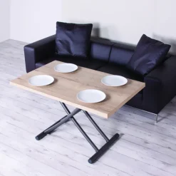 Altacom Table De Salon|Table Pour Petit Espace*Géniale Table basse relevable petit espace en mélaminé