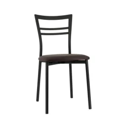 Chaise De Cuisine*Go 1419 Chaise de cuisine rembourrée en synthétique et métal