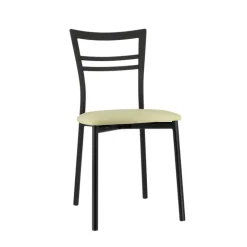Chaise De Cuisine*Go 1419 Chaise de cuisine rembourrée en synthétique et métal