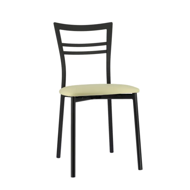 Chaise De Cuisine*Go 1419 Chaise de cuisine rembourrée en synthétique et métal