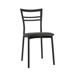Chaise De Cuisine*Go 1419 Chaise de cuisine rembourrée en synthétique et métal