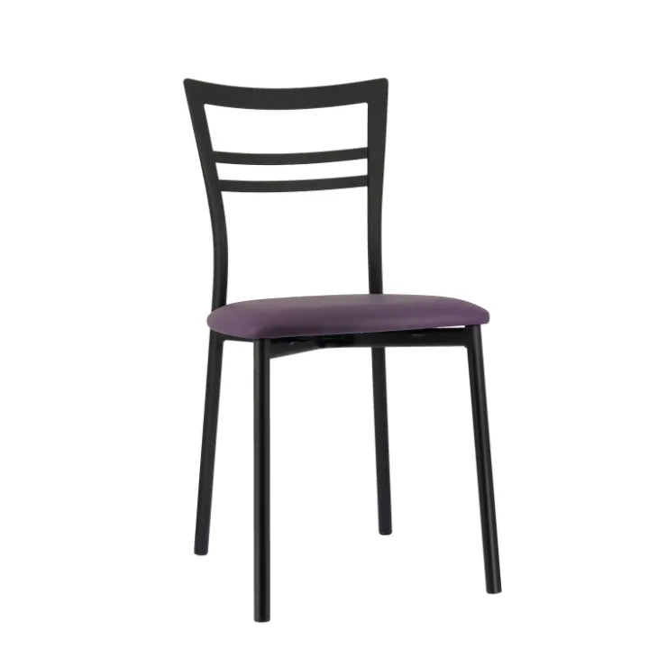 Chaise De Cuisine*Go 1419 Chaise de cuisine rembourrée en synthétique et métal