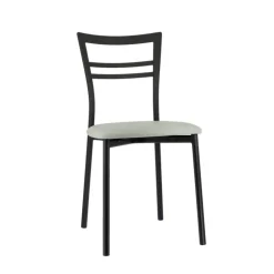 Chaise De Cuisine*Go 1419 Chaise de cuisine rembourrée en synthétique et métal