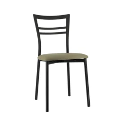 Chaise De Cuisine*Go 1419 Chaise de cuisine rembourrée en synthétique et métal