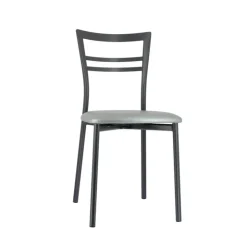Chaise De Cuisine*Go 1419 Chaise de cuisine rembourrée en synthétique et métal