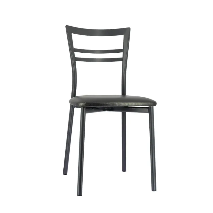Chaise De Cuisine*Go 1419 Chaise de cuisine rembourrée en synthétique et métal