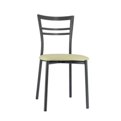 Chaise De Cuisine*Go 1419 Chaise de cuisine rembourrée en synthétique et métal