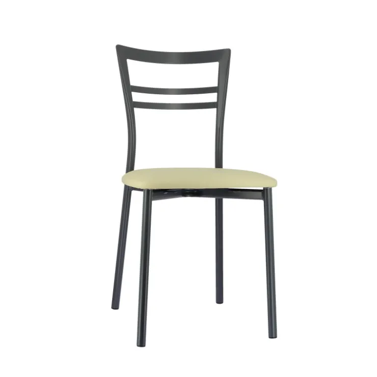 Chaise De Cuisine*Go 1419 Chaise de cuisine rembourrée en synthétique et métal
