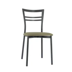 Chaise De Cuisine*Go 1419 Chaise de cuisine rembourrée en synthétique et métal