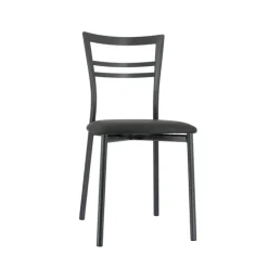 Chaise De Cuisine*Go 1419 Chaise de cuisine rembourrée en synthétique et métal