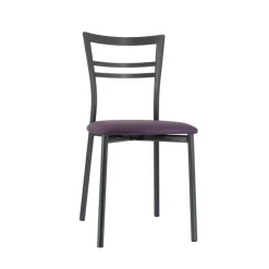 Chaise De Cuisine*Go 1419 Chaise de cuisine rembourrée en synthétique et métal