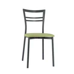 Chaise De Cuisine*Go 1419 Chaise de cuisine rembourrée en synthétique et métal