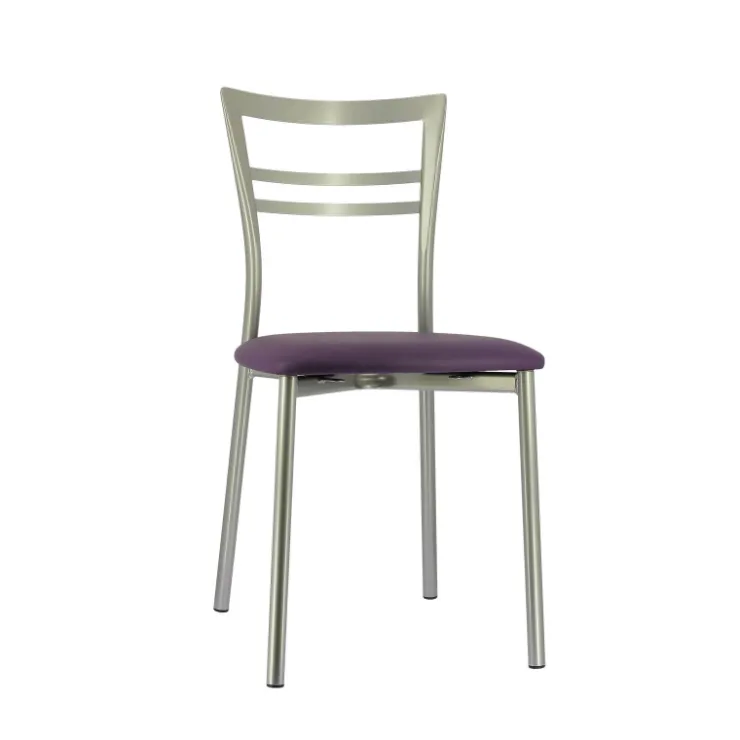 Chaise De Cuisine*Go 1419 Chaise de cuisine rembourrée en synthétique et métal