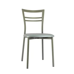 Chaise De Cuisine*Go 1419 Chaise de cuisine rembourrée en synthétique et métal