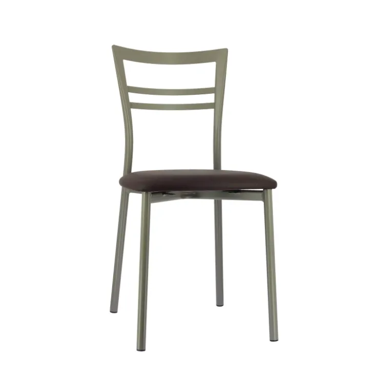 Chaise De Cuisine*Go 1419 Chaise de cuisine rembourrée en synthétique et métal
