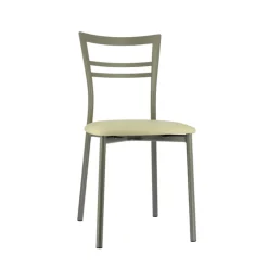 Chaise De Cuisine*Go 1419 Chaise de cuisine rembourrée en synthétique et métal