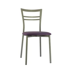 Chaise De Cuisine*Go 1419 Chaise de cuisine rembourrée en synthétique et métal