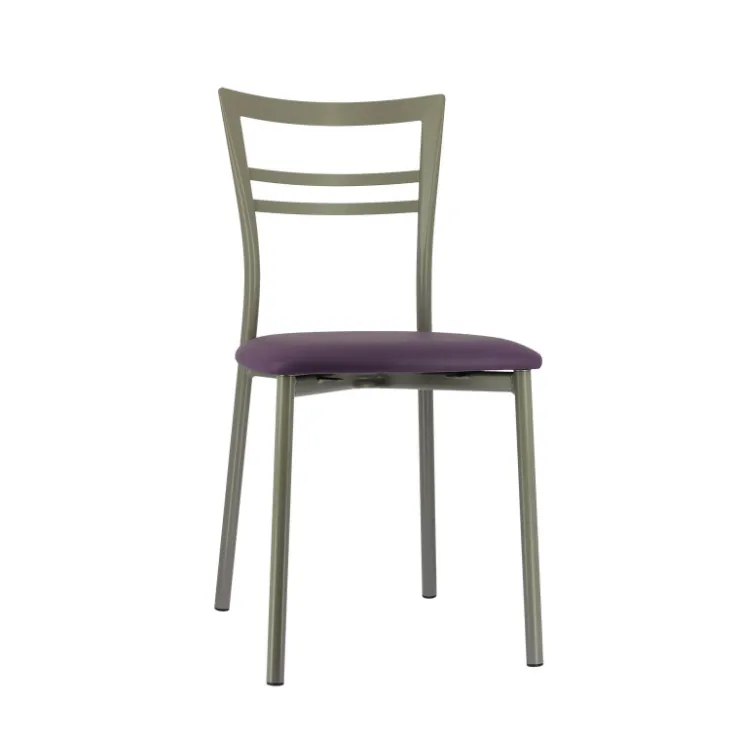 Chaise De Cuisine*Go 1419 Chaise de cuisine rembourrée en synthétique et métal
