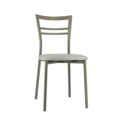 Chaise De Cuisine*Go 1419 Chaise de cuisine rembourrée en synthétique et métal