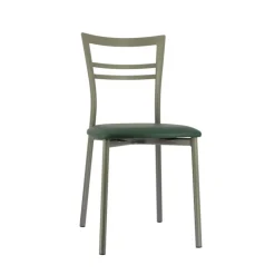 Chaise De Cuisine*Go 1419 Chaise de cuisine rembourrée en synthétique et métal