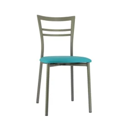 Chaise De Cuisine*Go 1419 Chaise de cuisine rembourrée en synthétique et métal