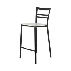 Tabouret Snack (assise +/- 65 Cm)|Tabouret De Bar (assise +/- 80 Cm)*Go Clip Connubia® Tabouret snack contemporain en métal et multiplis bois