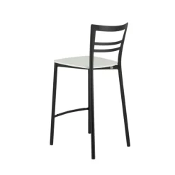 Tabouret Snack (assise +/- 65 Cm)|Tabouret De Bar (assise +/- 80 Cm)*Go Clip Connubia® Tabouret snack contemporain en métal et multiplis bois