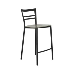 Tabouret Snack (assise +/- 65 Cm)|Tabouret De Bar (assise +/- 80 Cm)*Go Clip Connubia® Tabouret snack contemporain en métal et multiplis bois